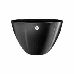Bloempot Elho Brussels Diamond Ovaal Hoog 36cm - Metallic Zwart -Flamingo Verkoop brussels diamond ovaal hoog 36cm bloempot metallic zwart 4 7