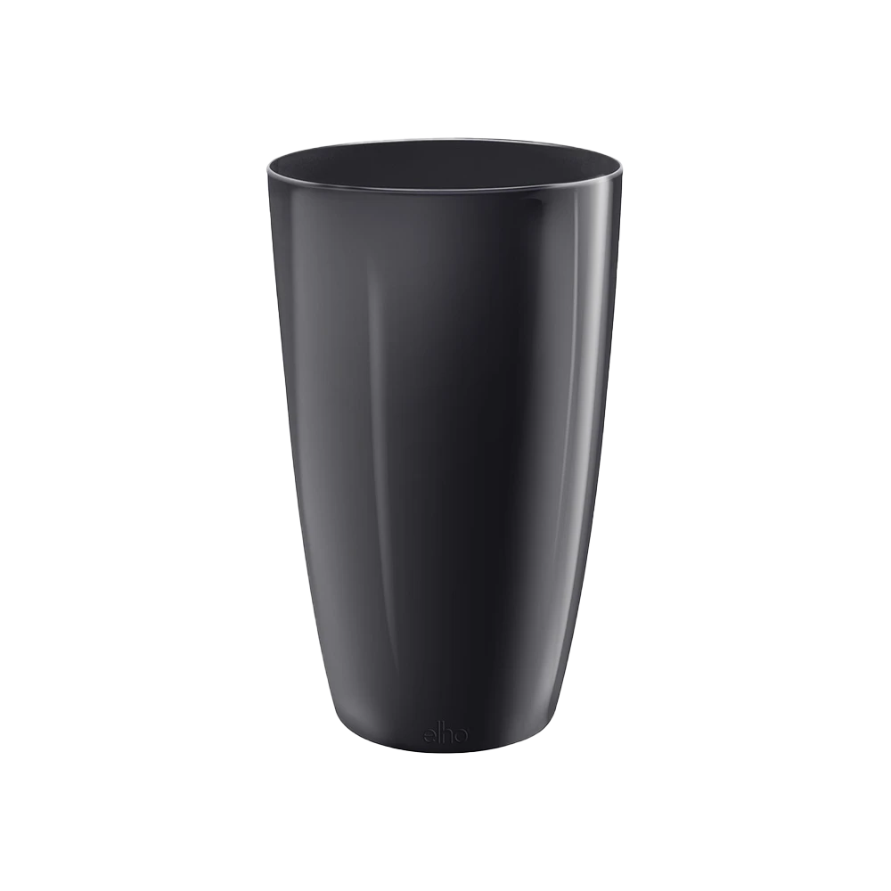 Bloempot Elho Brussels Diamond Rond Hoog 27cm - Metallic Zwart 3 Bloempot Elho Brussels Diamond Rond Hoog 27cm - Metallic Zwart
