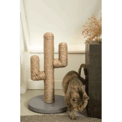 Krabpaal Houte Cactus - Taupe - 35x35x60cm - Designed By Lotte -Flamingo Verkoop dbl krabpaal cactus scratch post taupe 35x35x60cm designed by lotte 4 2