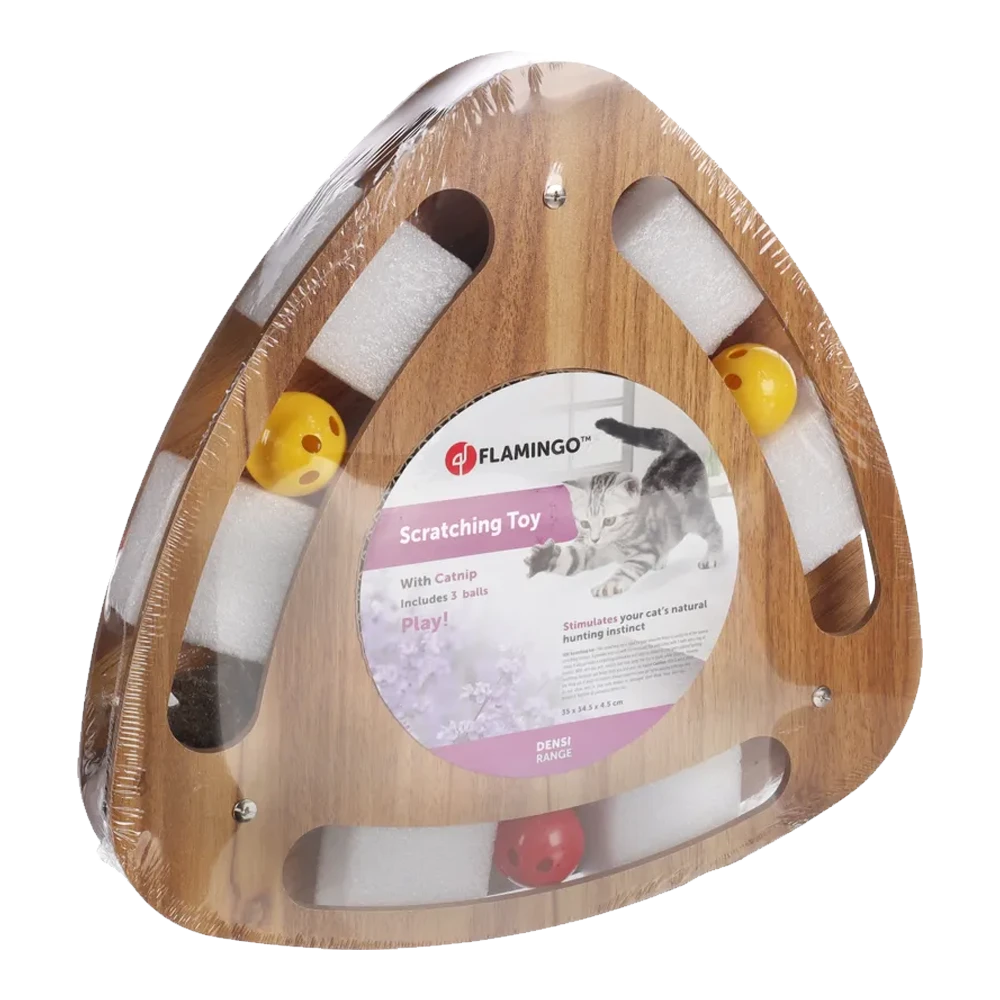 Flamingo Densi Driehoek - 35x34,5x4,5cm - Krabspeelgoed Kat 4 Flamingo Densi Driehoek - 35x34,5x4,5cm - Krabspeelgoed Kat - Afbeelding 2