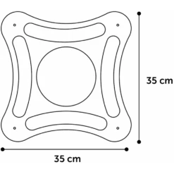 Flamingo Densi Vierhoek - 35x35x4,2cm - Krabspeelgoed Kat -Flamingo Verkoop densi vierhoek 35x35x4 2cm krabspeelgoed kat 4 1