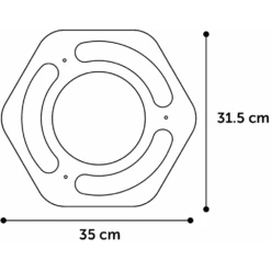 Flamingo Densi Zeshoek - 31,9x35x4,2cm - Krabspeelgoed Kat -Flamingo Verkoop densi zeshoek 31 9x35x4 2cm krabspeelgoed kat 4 1