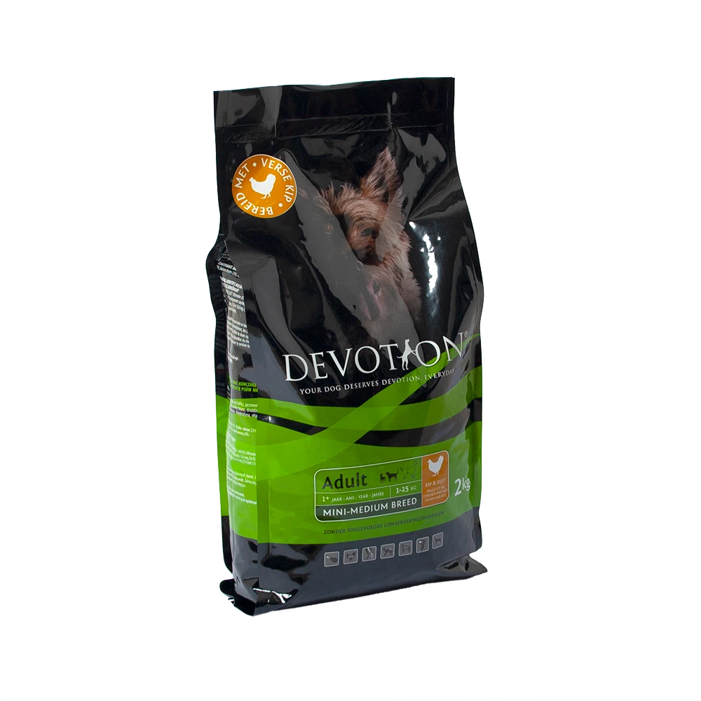 Devotion Adult Mini/Medium Met Kip En Rijst - 2kg - Hondenvoer