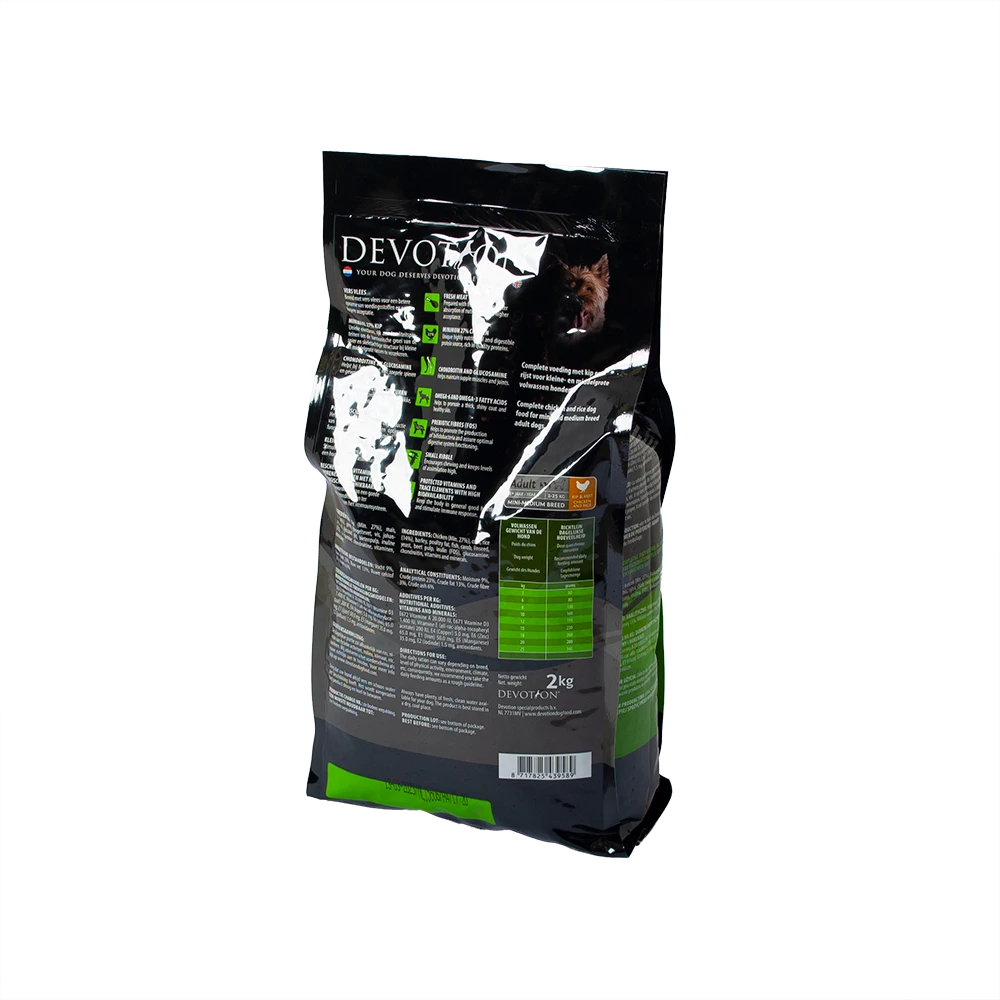 Devotion Adult Mini/Medium Met Kip En Rijst - 2kg - Hondenvoer - Afbeelding 2