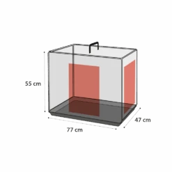 Flamingo Draadkooi Ebo Taupe - M - 47x77x55cm - Hondenbench -Flamingo Verkoop draadkooi ebo taupe m 47x77x55cm hondenbench 4