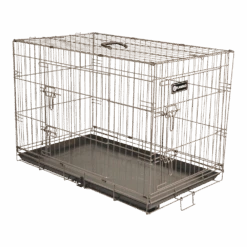 Flamingo Draadkooi Ebo Taupe - S - 43x61x50cm - Hondenbench