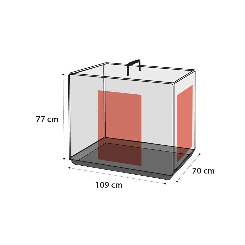 Flamingo Draadkooi Ebo Taupe - XL - 70x109x77cm - Hondenbench 6 Flamingo Draadkooi Ebo Taupe - XL - 70x109x77cm - Hondenbench - Afbeelding 4
