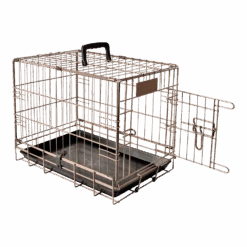 Flamingo Verkoop -Flamingo Verkoop draadkooi ebo taupe xs 31x47x38cm hondenbench 2