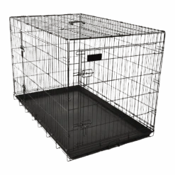 Flamingo Draadkooi Ebo Zwart - S - 43x61x50cm - Hondenbench