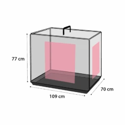 Flamingo Verkoop -Flamingo Verkoop draadkooi ebo zwart xl 70x109x77cm hondenbench 2