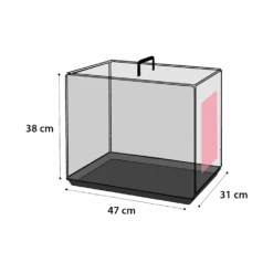 Flamingo Verkoop -Flamingo Verkoop draadkooi ebo zwart xs 31x47x38cm hondenbench 2