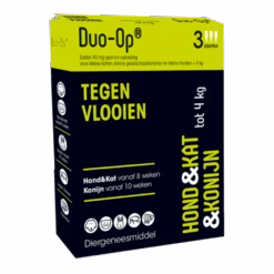 Duo-Op - 40mg - Kat, Konijn & Hond Tot 4kg - Anti Vlooien En Tekenmiddel - 3 Pipetten