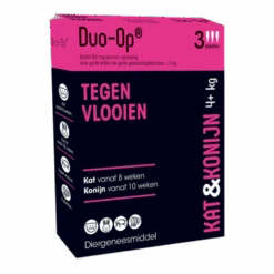 Duo-Op - 80mg - Kat, Konijn Vanaf 4kg - Anti Vlooien En Tekenmiddel - 3 Pipetten