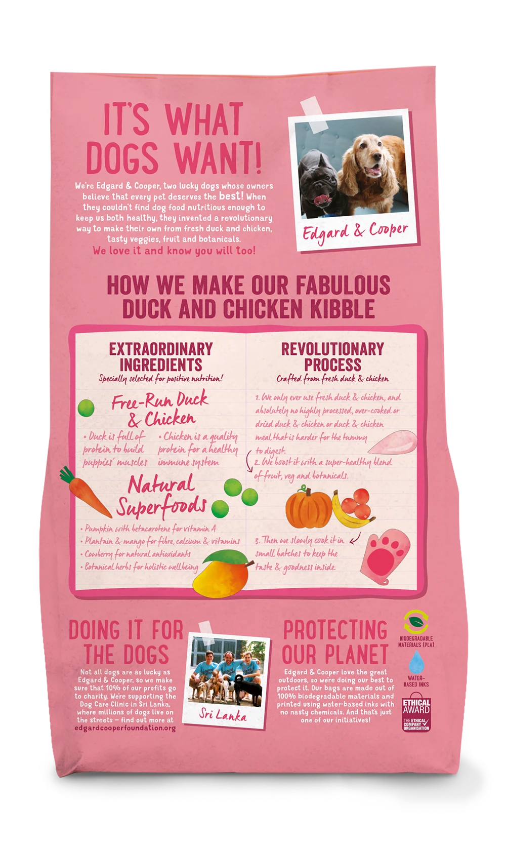 Edgard & Cooper - Verse Scharreleend & Kip - Puppyu2019s - Hondenvoer - 2,5kg - Afbeelding 2