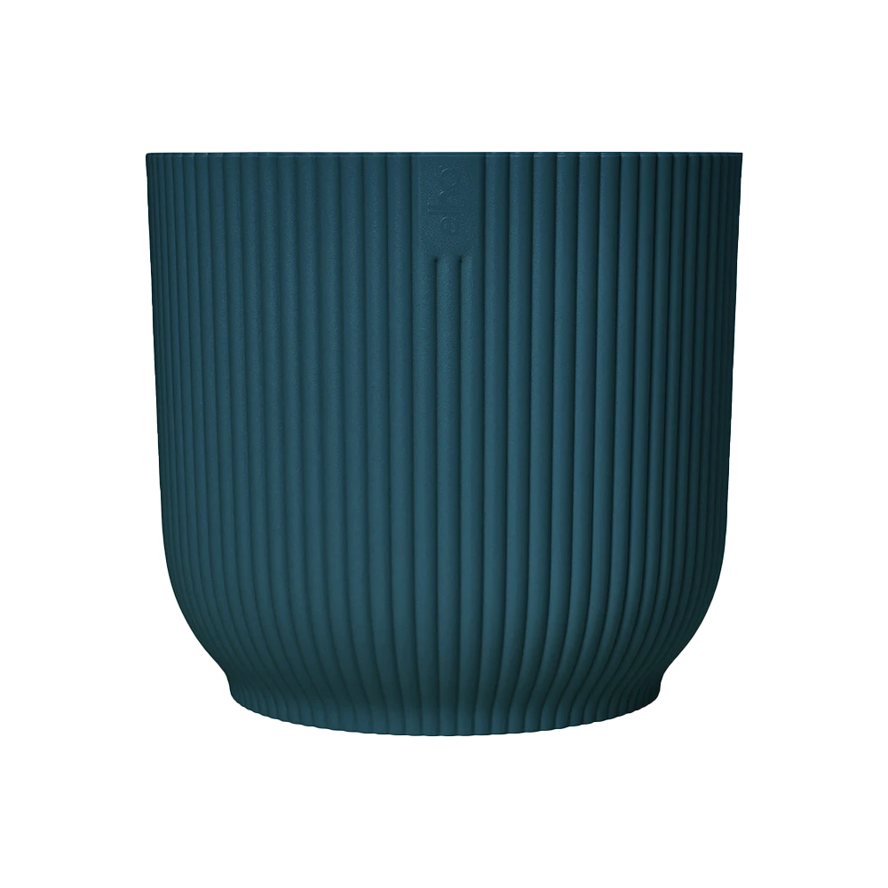 Bloempot Elho Vibes Fold Rond - D22 X H20cm - Diepblauw - Afbeelding 4