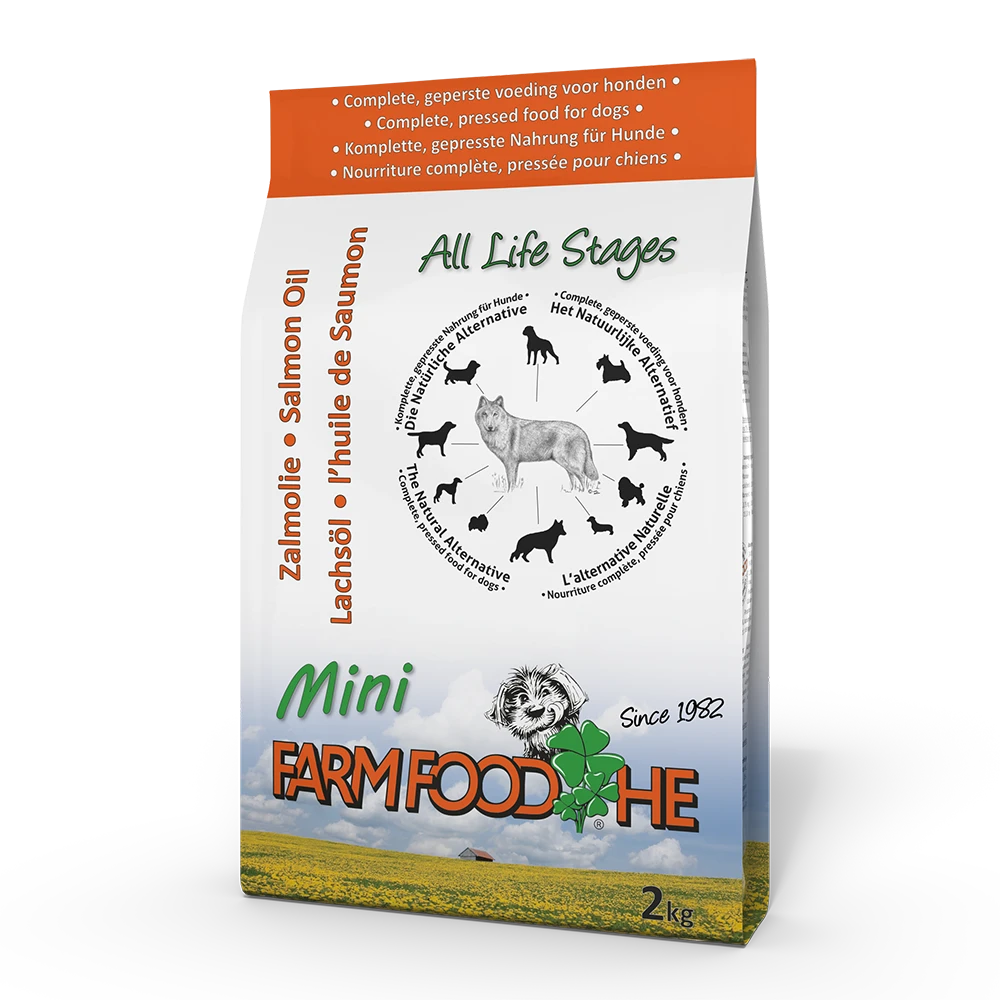 Farm Food HE Zalmolie Mini - Hondenvoer - 2kg 3 Farm Food HE Zalmolie Mini - Hondenvoer - 2kg
