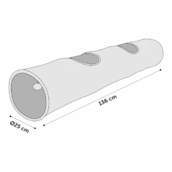 Flamingo Feline Cruiser Nylon 136cm - Blauw/groen - U00f825cm 11 Flamingo Feline Cruiser Nylon 136cm - Blauw/groen - U00f825cm -Flamingo Verkoop feline cruiser nylon 136cm blauw groen d25cm 5