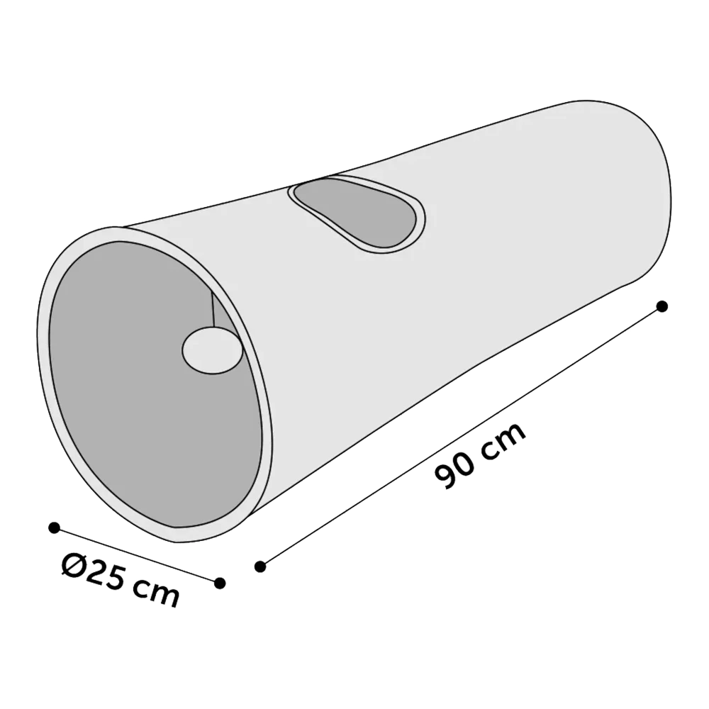 Flamingo Feline Cruiser Nylon 90cm - Rood/grijs- U00f825cm 7 Flamingo Feline Cruiser Nylon 90cm - Rood/grijs- U00f825cm - Afbeelding 5