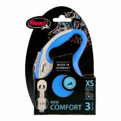 Flexi Rollijn New Comfort Blauw - Tape 3m - XS 12KG - Hondenriem -Flamingo Verkoop flexi rollijn new comfort blauw tape 3m xs 12kg hondenriem 2 5