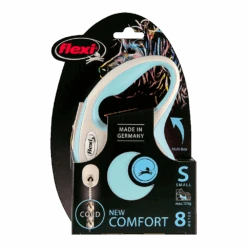 Flexi Rollijn New Comfort Licht Blauw - Koord 8m - S 12KG - Hondenriem -Flamingo Verkoop flexi rollijn new comfort licht blauw koord 8m s 12kg hondenriem 2 5