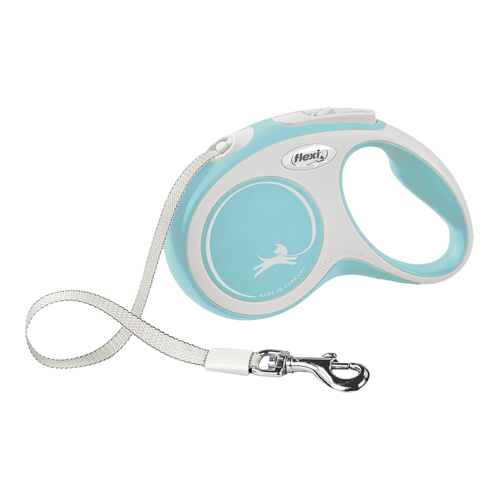 Flexi Rollijn New Comfort Licht Blauw - Tape 5m - S 15KG - Hondenriem 3 Flexi Rollijn New Comfort Licht Blauw - Tape 5m - S 15KG - Hondenriem
