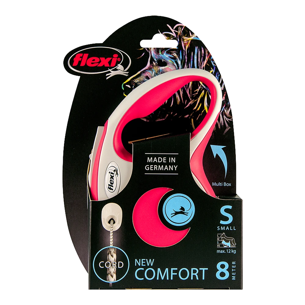Flexi Rollijn New Comfort Rood - Koord 8m - S 12KG - Hondenriem 4 Flexi Rollijn New Comfort Rood - Koord 8m - S 12KG - Hondenriem - Afbeelding 2