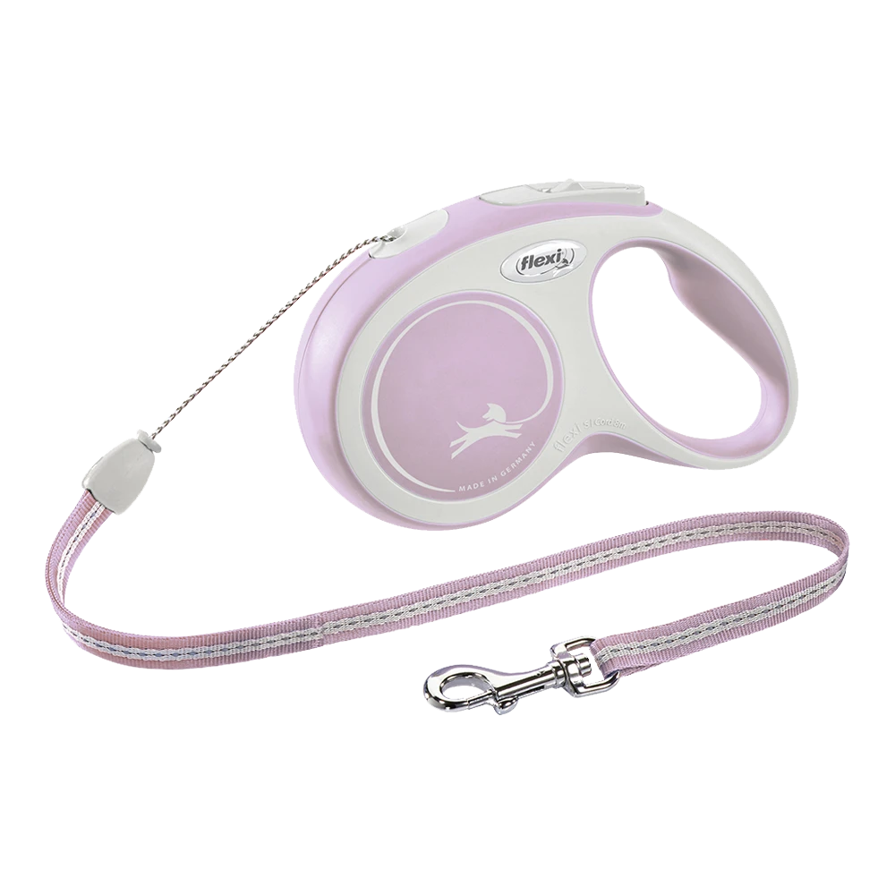 Flexi Rollijn New Comfort Roze - Koord 8m - S 12KG - Hondenriem
