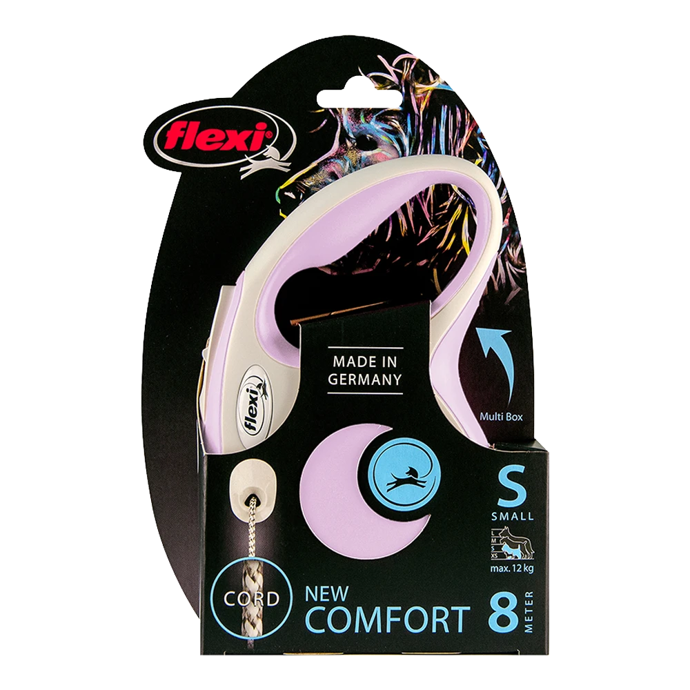 Flexi Rollijn New Comfort Roze - Koord 8m - S 12KG - Hondenriem - Afbeelding 2