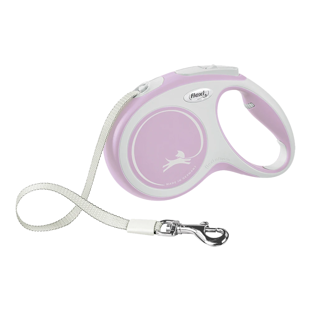 Flexi Rollijn New Comfort Roze - Tape 5m - M 25KG - Hondenriem 3 Flexi Rollijn New Comfort Roze - Tape 5m - M 25KG - Hondenriem