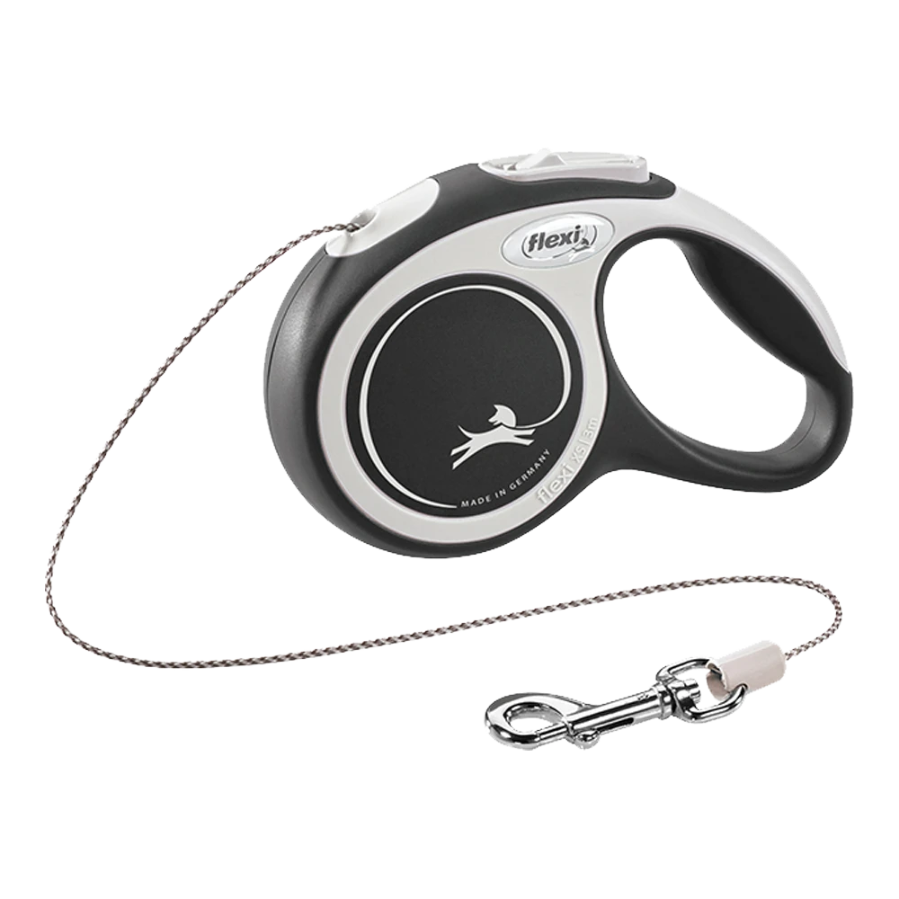 Flexi Rollijn New Comfort Zwart - Koord 5m - S 12KG - Hondenriem