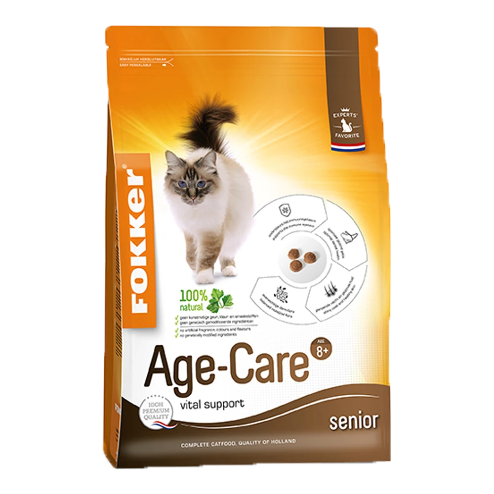 Fokker Cat Age-Care - Kattenvoer - 2,5kg 3 Fokker Cat Age-Care - Kattenvoer - 2,5kg