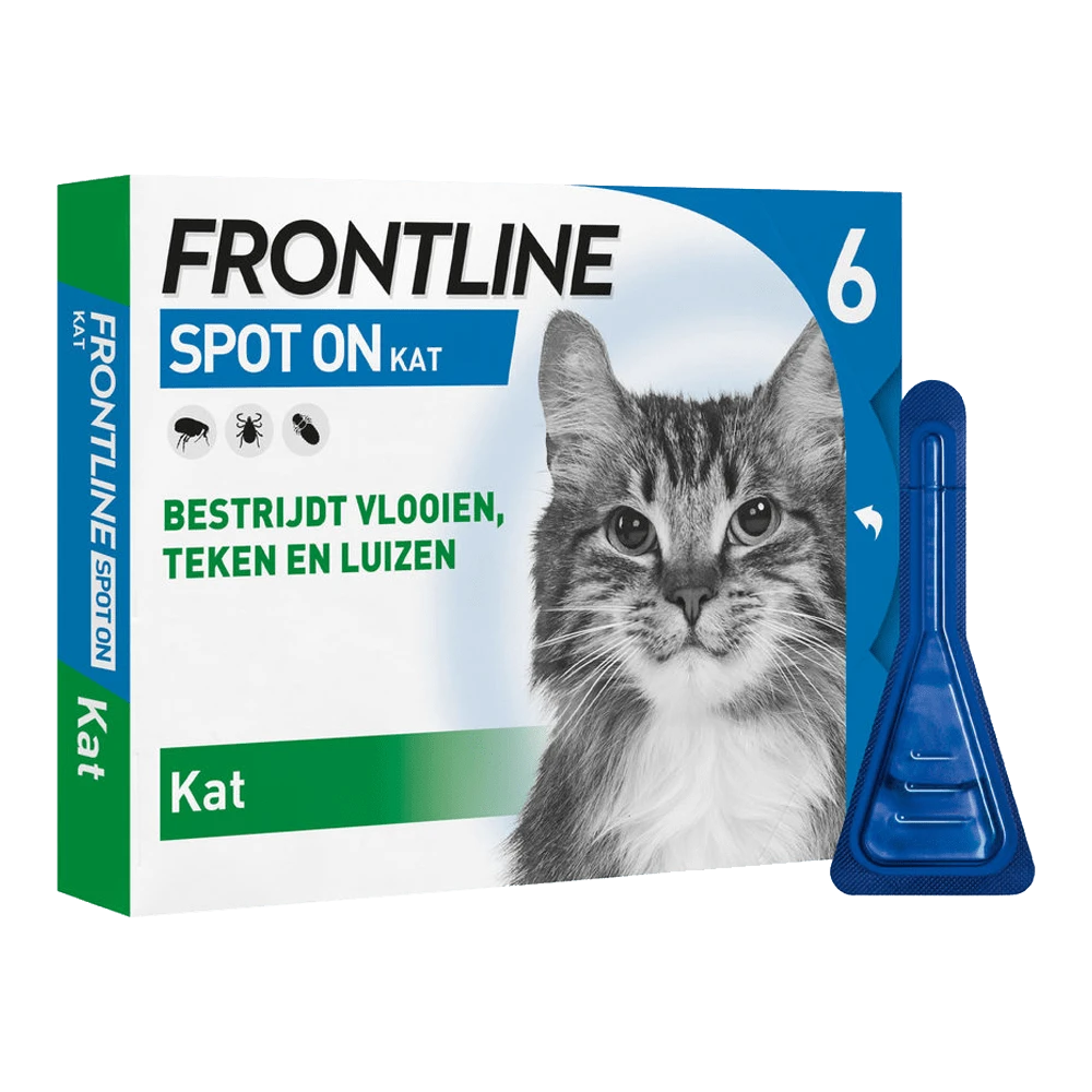 Frontline Spot On Kat - 6 Pipet - Anti Vlooein, Teken En Luizen 3 Frontline Spot On Kat - 6 Pipet - Anti Vlooein, Teken En Luizen