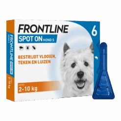 Frontline Spot On S Hond - 2 Tot 10kg - 6 Pipet - Anit Vlooien, Teken En Luizen -Flamingo Verkoop frontline spot on s hond 2 tot 10kg 6 pipet anit vlooien teken en luizen 2 3