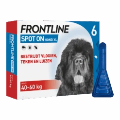 Frontline Spot On XL Hond - 40 Tot 60kg - 6 Pipet - Anti Vlooien, Teken En Luizen