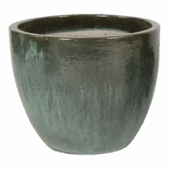 Bloempot Glazed Egg - D48 X H41cm - Groen