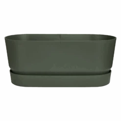 Bloembak Elho Greenville Terrace 60cm - Met Wielen - Bladgroen