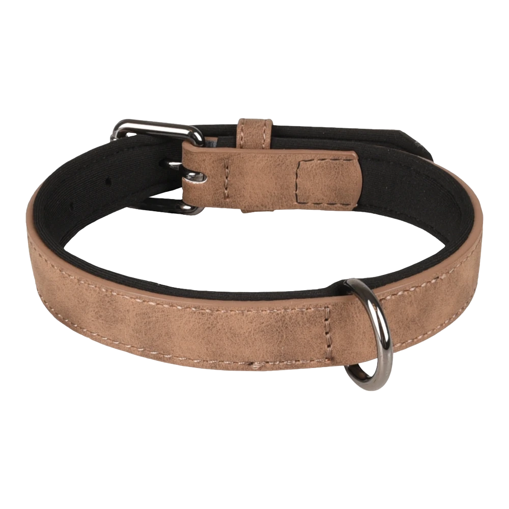 Flamingo Halsband Delu Bruin - Leer - 38-48cm 25mm - Hondenhalsband 4 Flamingo Halsband Delu Bruin - Leer - 38-48cm 25mm - Hondenhalsband - Afbeelding 2