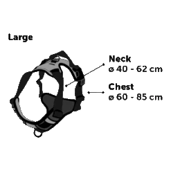 Flamingo Harnas Balou Blauw - L - 59-85cm X 25mm - Hondenharnas -Flamingo Verkoop harnas balou blauw l 59 85cm x 25mm hondenharnas 4 5