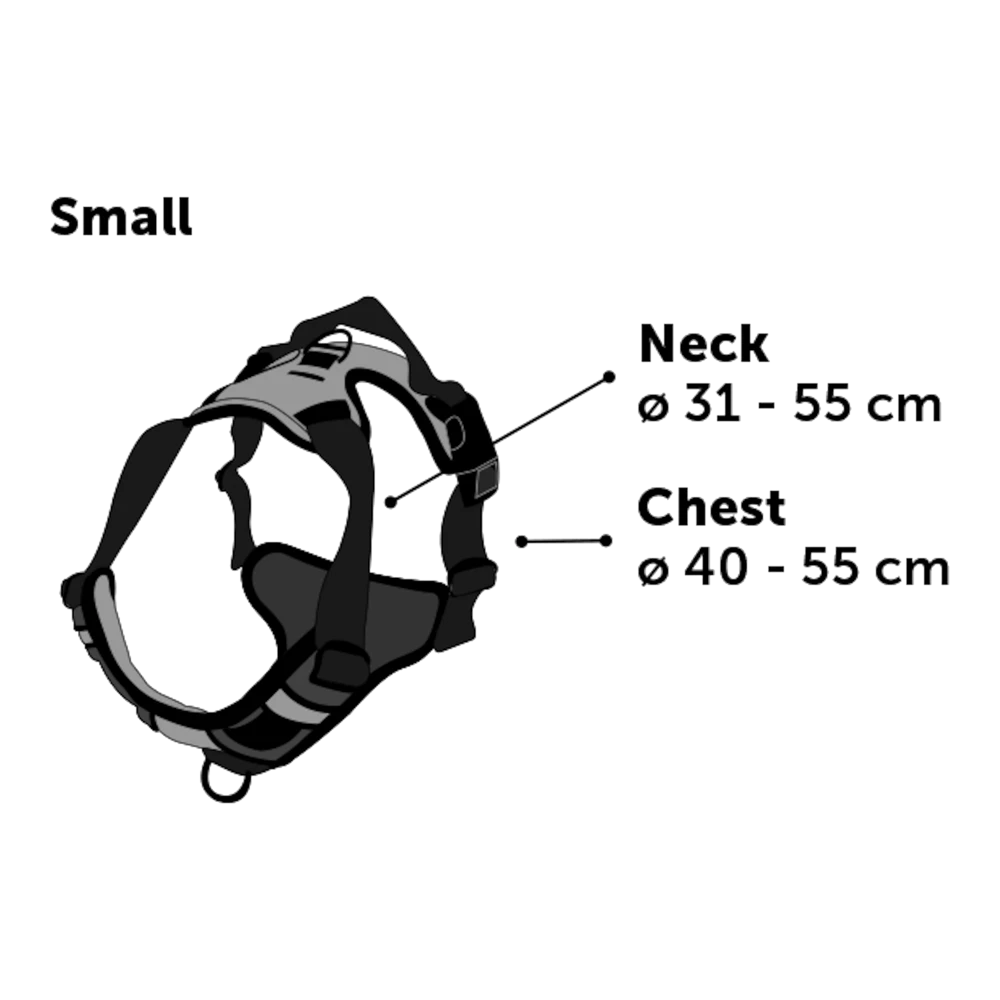 Flamingo Harnas Balou Blauw - S - 40-55cm X 20mm - Hondenharnas 6 Flamingo Harnas Balou Blauw - S - 40-55cm X 20mm - Hondenharnas - Afbeelding 4