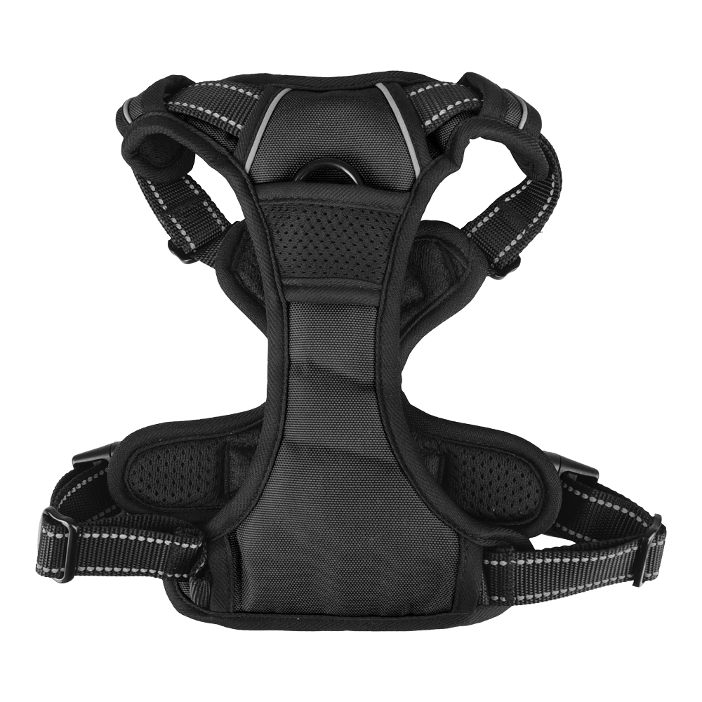 Flamingo Harnas Balou Zwart - M - 50-65cm X 25mm - Hondenharnas 4 Flamingo Harnas Balou Zwart - M - 50-65cm X 25mm - Hondenharnas - Afbeelding 2
