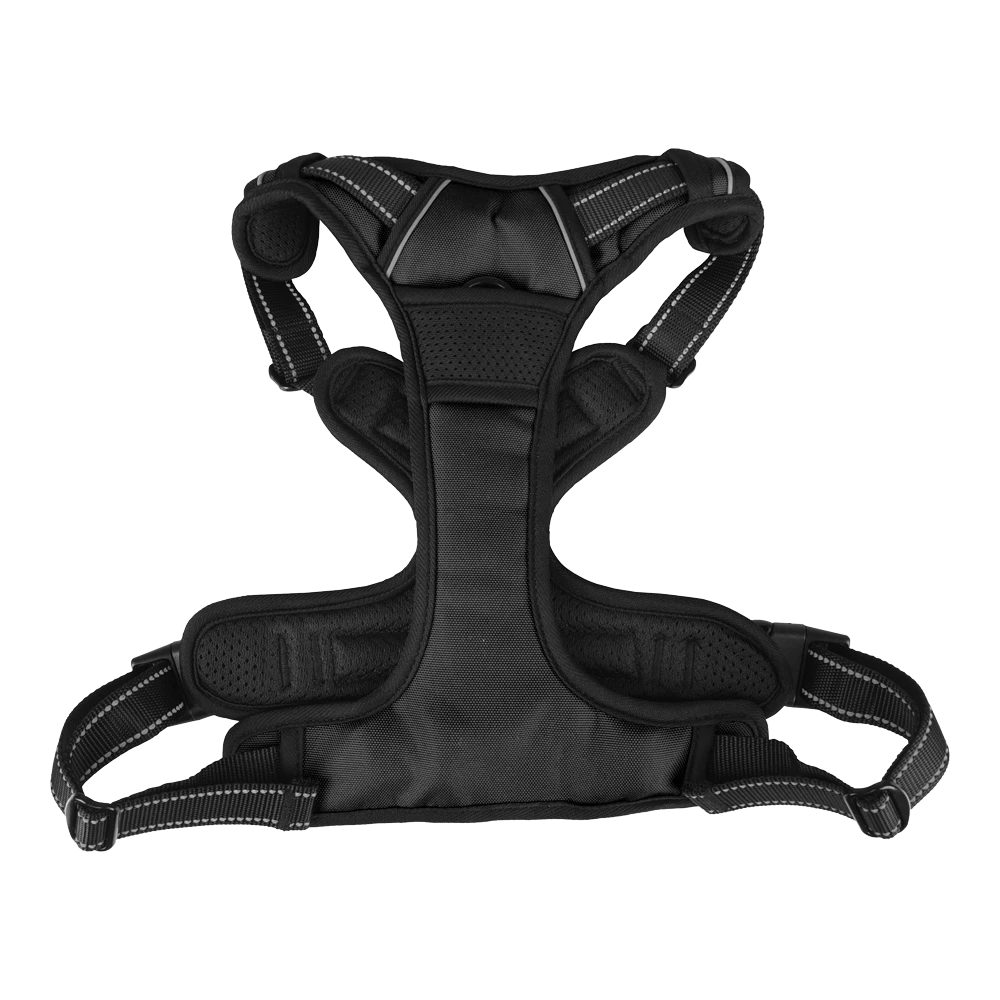 Flamingo Harnas Balou Zwart - XL - 80-105cm X 25mm - Hondenharnas 4 Flamingo Harnas Balou Zwart - XL - 80-105cm X 25mm - Hondenharnas - Afbeelding 2