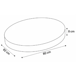 Flamingo Hondenkussen Panama Ovaal Met Rits - Donkergrijs - 80cm -Flamingo Verkoop hondenkussen panama ovaal met rits donkergrijs 80cm 2 1