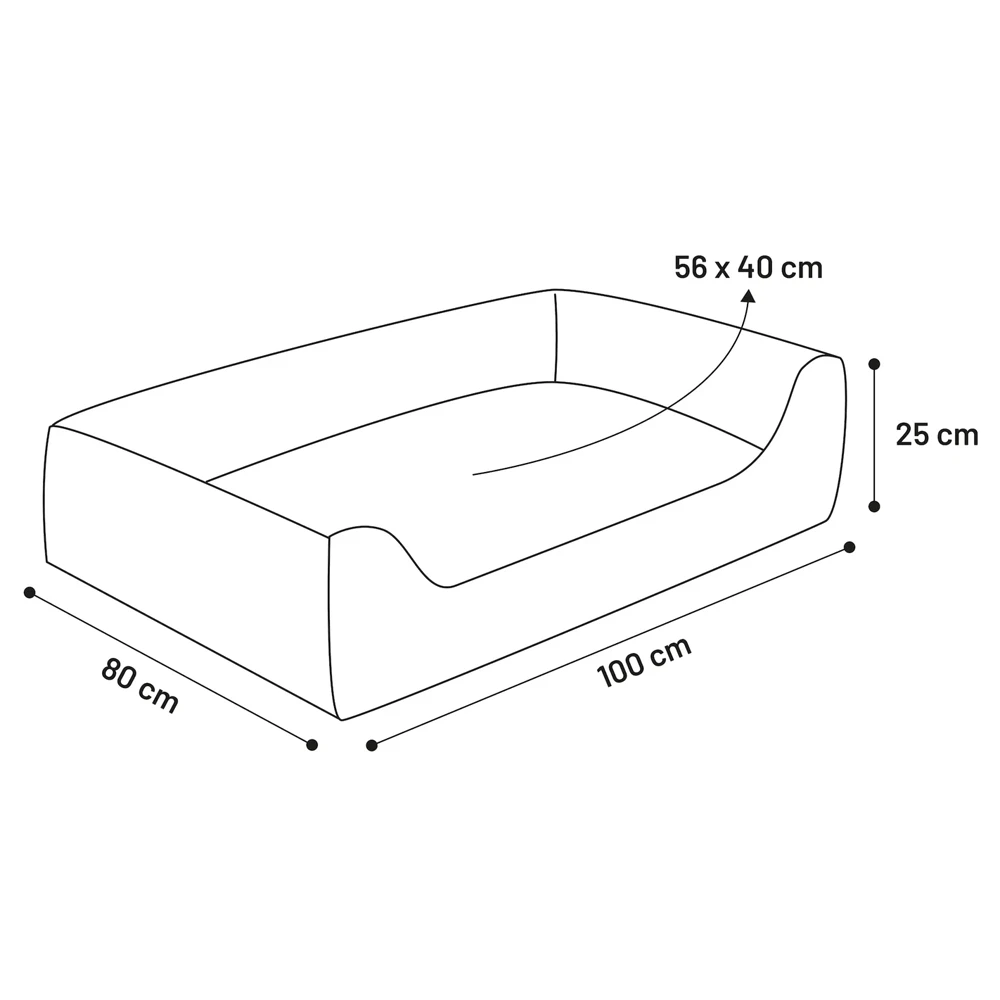 Flamingo Hondenmand Celeste Rechthoekig Met Rits - Donkerblauw - 100x80x30cm 4 Flamingo Hondenmand Celeste Rechthoekig Met Rits - Donkerblauw - 100x80x30cm - Afbeelding 2