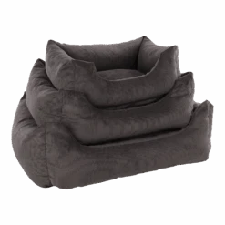 Flamingo Hondenmand Celeste Rechthoekig Met Rits - Donkergrijs - 100x80x30cm -Flamingo Verkoop hondenmand celeste rechthoekig met rits donkergrijs 4 1 1