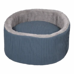 Flamingo Hondenmand Faldi Rond Met Rits - Blauw - 50x20cm -Flamingo Verkoop hondenmand faldi rond met rits blauw 50x20cm 4 2