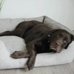 Hondenmand Rechthoekig Soft Melange - 55x45x20cm - Beige/Grijs - Happy House -Flamingo Verkoop hondenmand rechthoekig soft melange beige grijs happy house 4 1