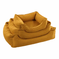 Flamingo Hondenmand Ziva Rechthoek Met Rits - Oker - 100cm -Flamingo Verkoop hondenmand ziva rechthoek met rits oker 100cm 4 1