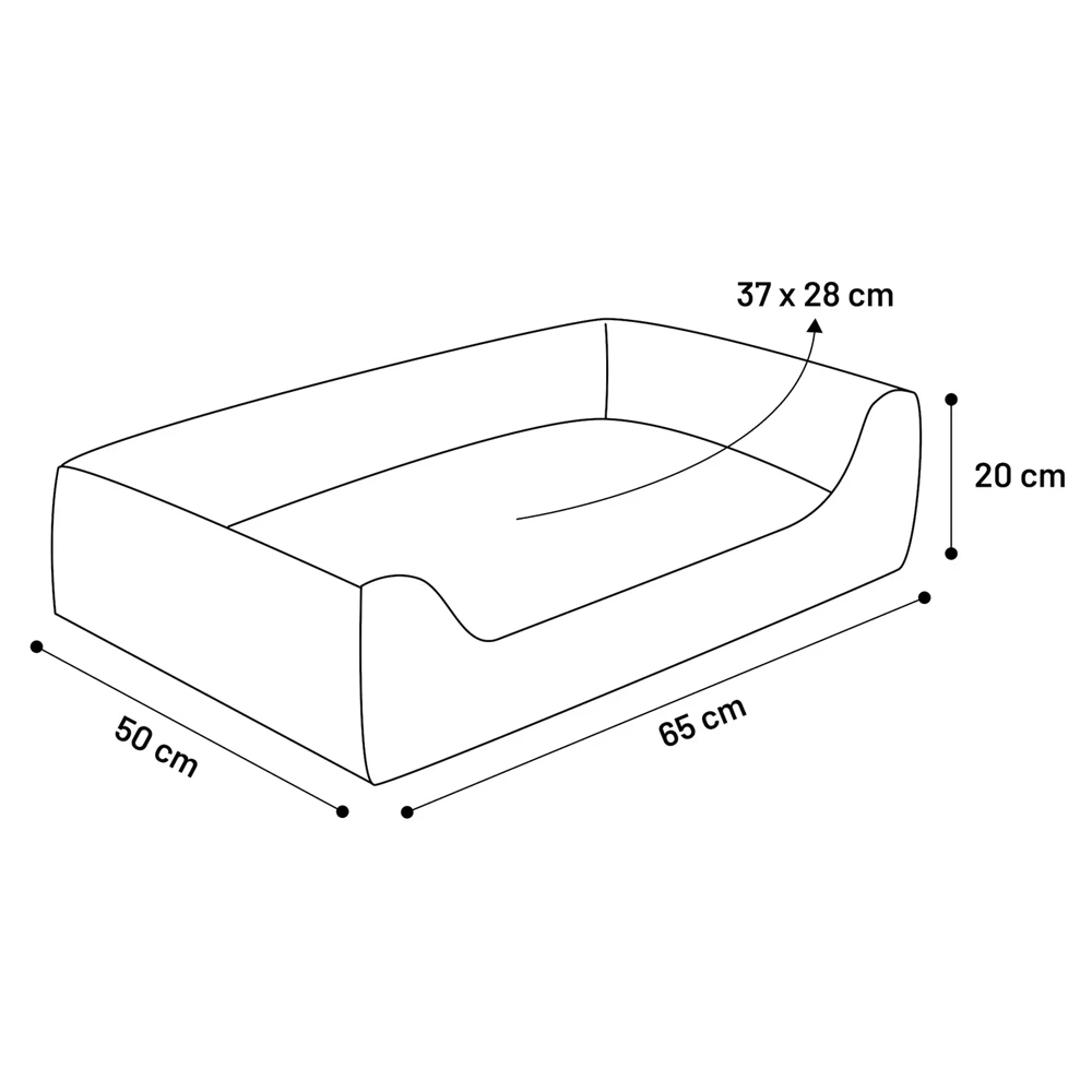 Flamingo Hondenmand Ziva Rechthoek Met Rits - Oker - 65cm 4 Flamingo Hondenmand Ziva Rechthoek Met Rits - Oker - 65cm - Afbeelding 2