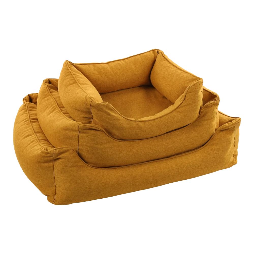 Flamingo Hondenmand Ziva Rechthoek Met Rits - Oker - 65cm 6 Flamingo Hondenmand Ziva Rechthoek Met Rits - Oker - 65cm - Afbeelding 4