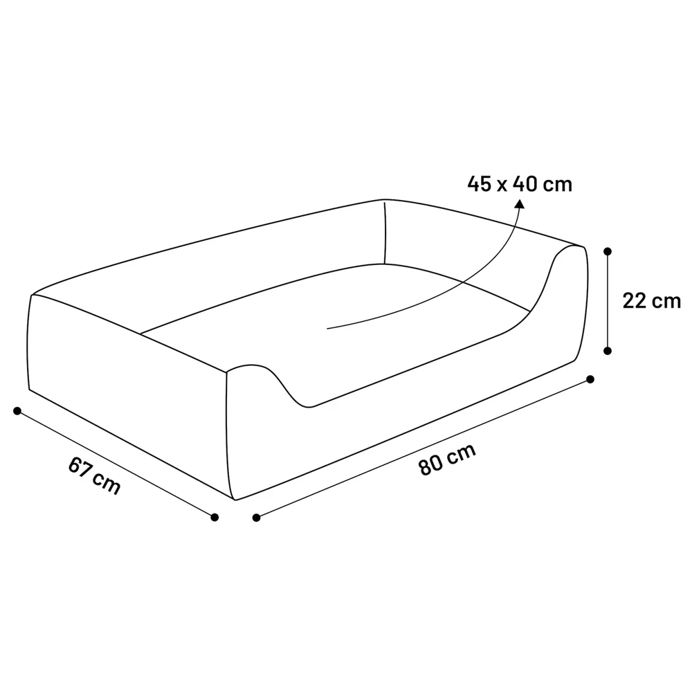 Flamingo Hondenmand Ziva Rechthoek Met Rits - Oker - 80cm 4 Flamingo Hondenmand Ziva Rechthoek Met Rits - Oker - 80cm - Afbeelding 2
